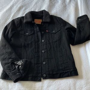 Levi ORIGINAL SHERPA TRUCKER JACKET black M